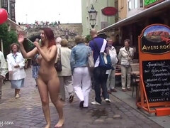 Erótico, Fetiche, Desnudo, Al aire libre, Público, Adolescente