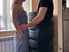 Schönheit, Grosser schwanz, Blasen, Spermaladung, Hardcore, Reif, Russisch, Titten