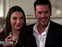 アナル, ブロンド, 茶髪の, 巨乳な, イマラチオ, フランス人, グループ, オッパイの