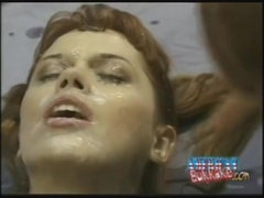 Жопа, Буккаке, Семяизвержение, Сперма на лице, Рыжие, Ретро, Молоденькие, Сиськи