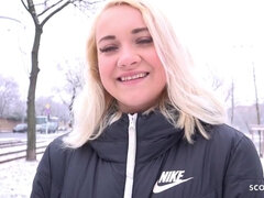 GERMAN SCOUT - YOUNG COLLEGE TEENAGE MARILYN PICKUP AND SCREW AT STREET CASTING - Marilyn sugar