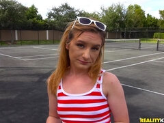 ブロンド, フェラチオ, バック, 手コキする, ペニス, 剃毛, オッパイの, 濡れ