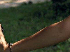 German milf fucked outdoor