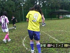 茶髪の, グループ, 日本人, アウトドア, 公共, スポーツ, ティーン, オッパイの