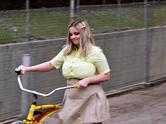 A girl and her bike