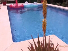 Culo, Tetas grandes, Sexo duro, Lesbiana, Maduro, Al aire libre, Piscina, Tetas