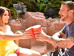 Passionate busty babe Valentina Nappi gets nicely penetrated in the cowgirl pose