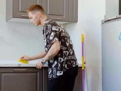 ブロンド, フェラチオ, 茶髪の, 女 人男 人, Hd, 下着, コキ, 三人