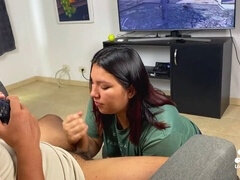 Blasen, Sperma im mund, Latina, Masturbation, Spanisch, Ablutschen