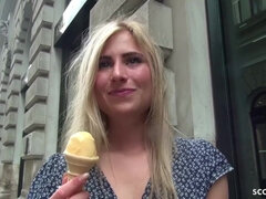 Grosse bite, Gros seins, Blonde, Tir de sperme, Allemand, Hard, Adolescente, Nénés