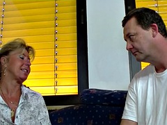デカチン, フェラチオ, エロ熟女, ドイツ人, ハードコア, 熟年, 淫乱熟女
