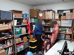 Sucer une bite, Hard, Léchez, Homme homme femme, Police, Punition, Adolescente, Uniforme