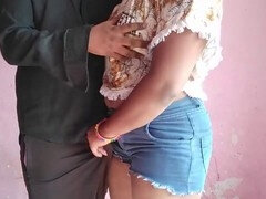 18 ans, Éjaculation interne, Tir de sperme, Indienne, Petite femme, Rétro, Jarretelles, Plan cul à trois