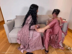 アラブ, お尻, 美女, 足フェチ, レズビアン, オマンコ, オッパイの