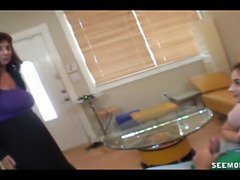 フェラチオ, 茶髪の, エロ熟女, 淫乱熟女, オマンコ, 義母, ティーン, 三人