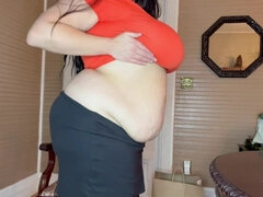BBW BELLY - Big tits