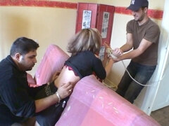 Perverted nymph tickling porn video