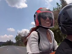 素人, アジア人, デカ尻, フェラチオ, 彼女, 手コキする, ハメ撮り, タイ