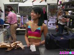 Asian Maseuse Gives a Live Demo At The Pawnshop