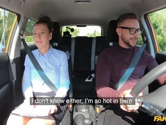 Nymphomaniac driving instructor fucks her student