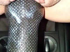 Car, Dildo, Girlfriend, Outdoor, Polish, Wet