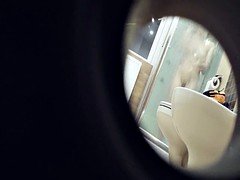 Ducha, Flaco, Espía, Adolescente, Voyeur