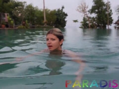 Plage, Éjaculation interne, Queue, Hard, Hd, Petite femme, Adolescente, Nénés