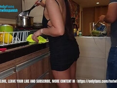 Hot Latina Stepsister Moans Oh Yes Daddy! in Shower Fuck - Big Ass Doggy Style & Creampie