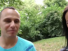 Hunt4k. cuckold watches how his gf nails for cash in park