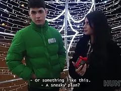Hunt4k. start with a adorable striptease, get a Big Cock and lots of christmas gifts!