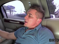 Novia, Morena, Coche, Engañando, Checa, Pov, Medias largas, Boda