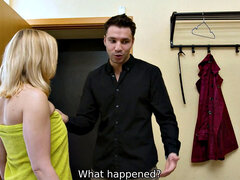 浴室, ブロンド, フェラチオ, イマラチオ, キッチン, 熟年, 淫乱熟女, オマンコ