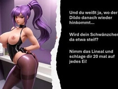アナル, お尻, 言葉責め, 服従, フェティッシュ, ドイツ人, オナニー, 愛人