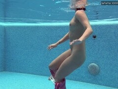 Water, cock-squeezing, underwater pool