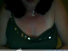 Mature English Woman Plays on Webcam