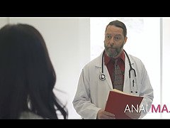 アナル, お尻, 茶髪の, エロ熟女, 医者, バック, 淫乱熟女