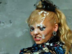 Viele männer bespritzen eine frau, Spermaladung, Europäisch, Weibliche domination, Lesbisch, Masturbation, Strapon