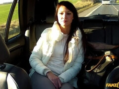 Leie, Auto, Betrug, Paar, Hundestellung, Fingern, Lecken, Muschi