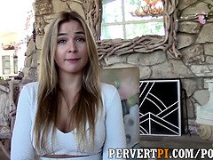 Blair William's hot real estate agent gets pounded hard in POV by perverted PI