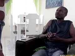 Culo grande, Tetas grandes, Negro, Engañando, Cornudo, Ébano, Sexo duro, Tetas