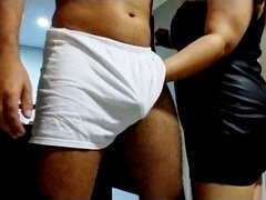 Amateur, Morena, Corridas, Cuero, Apretado