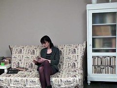 Braunhaarige, Behaart, Masturbation, Titten