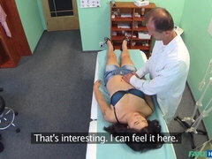 デカ尻, デカチン, フェラチオ, 茶髪の, 医者, バック, お金, 魅力的