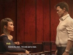 Casual hookup in a sexy visual novel game featuring a hot mom