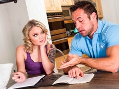 デカ尻, デカチン, ブロンド, フェラチオ, カワイイ, チン, ティーン, オッパイの