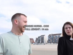 Strand, Blasen, Paar, Schwanz, Französisch, Im freien, Realität, Flotter dreier