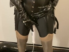 Leie, Deutsch, Absätze, Selbstgemacht, Latex, Masturbation, Nylon, Strümpfe