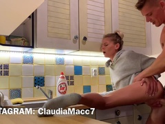 fucking in the kitchen And creampie