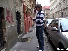 フェラチオ, お婆さん, 熟年, 母, 自然山雀