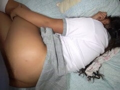 18 ans, Anal, Cul, Brunette brune, Uniforme